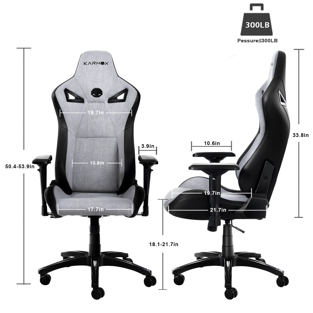 Gaming Chair, Racing Style Computer Desk Chair Padded Armrests Ergonomic Lumbar Support Adjustable Height