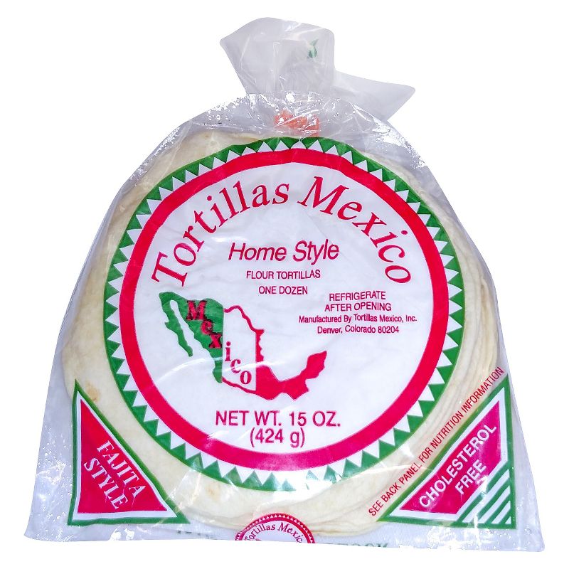 Tortillas Mexico Home Style Flour Tortillas - 15oz/12ct