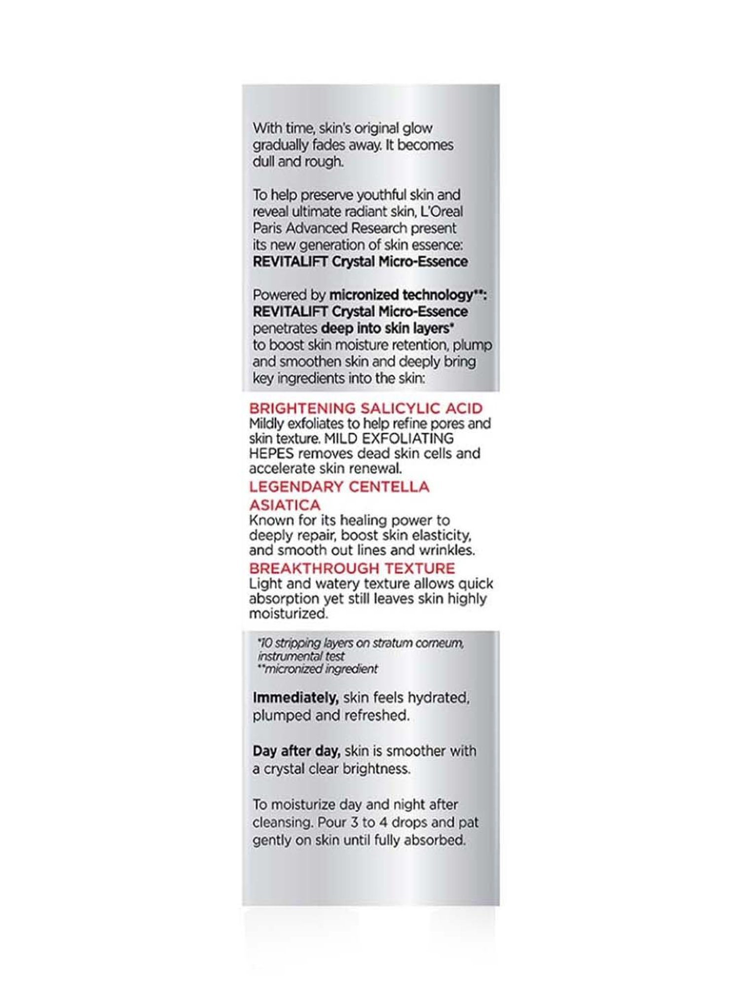 L'Oreal Paris Revitalift Crystal Micro-Essence - 22 ml