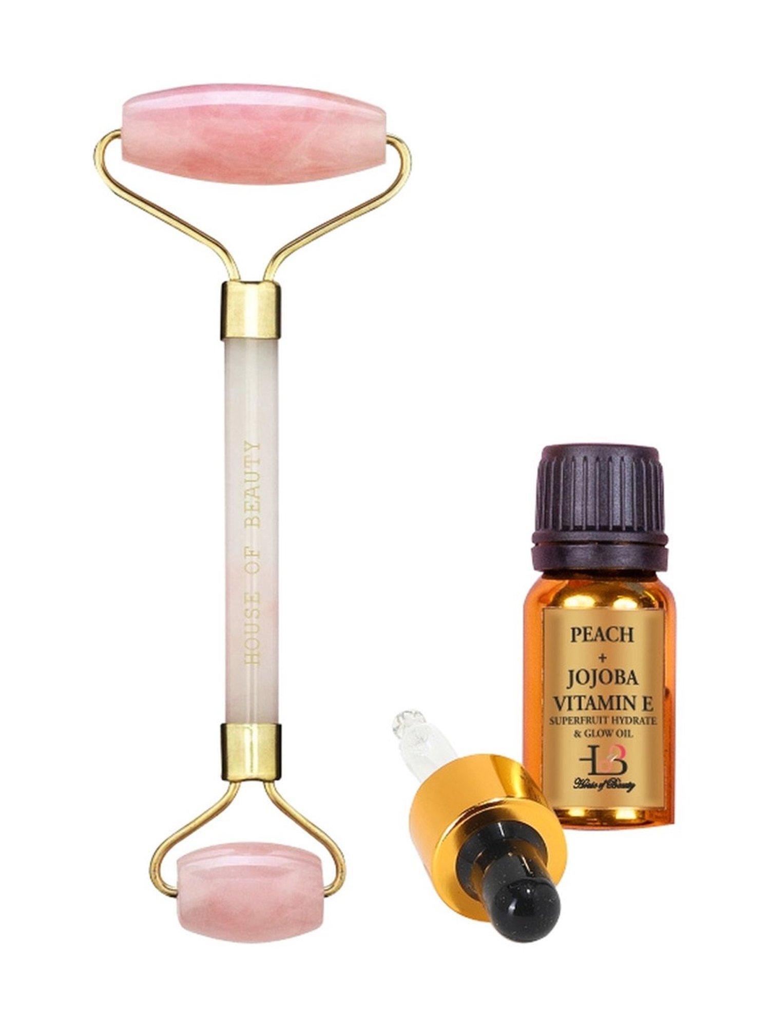House of Beauty Rose Quartz Roller Kit - 3 Pieces