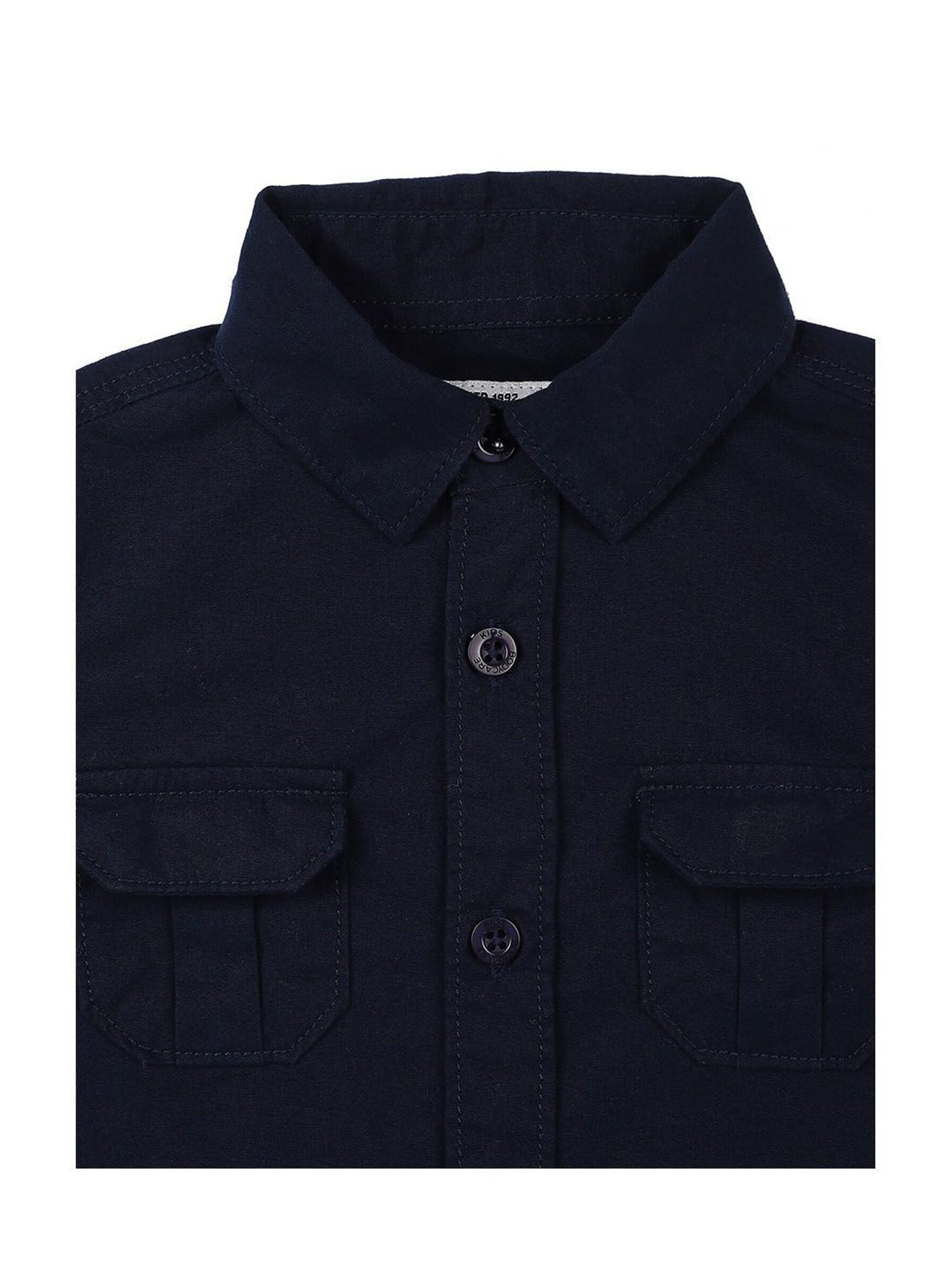 Bodycare Kids Navy Solid Full Sleeves Shirt