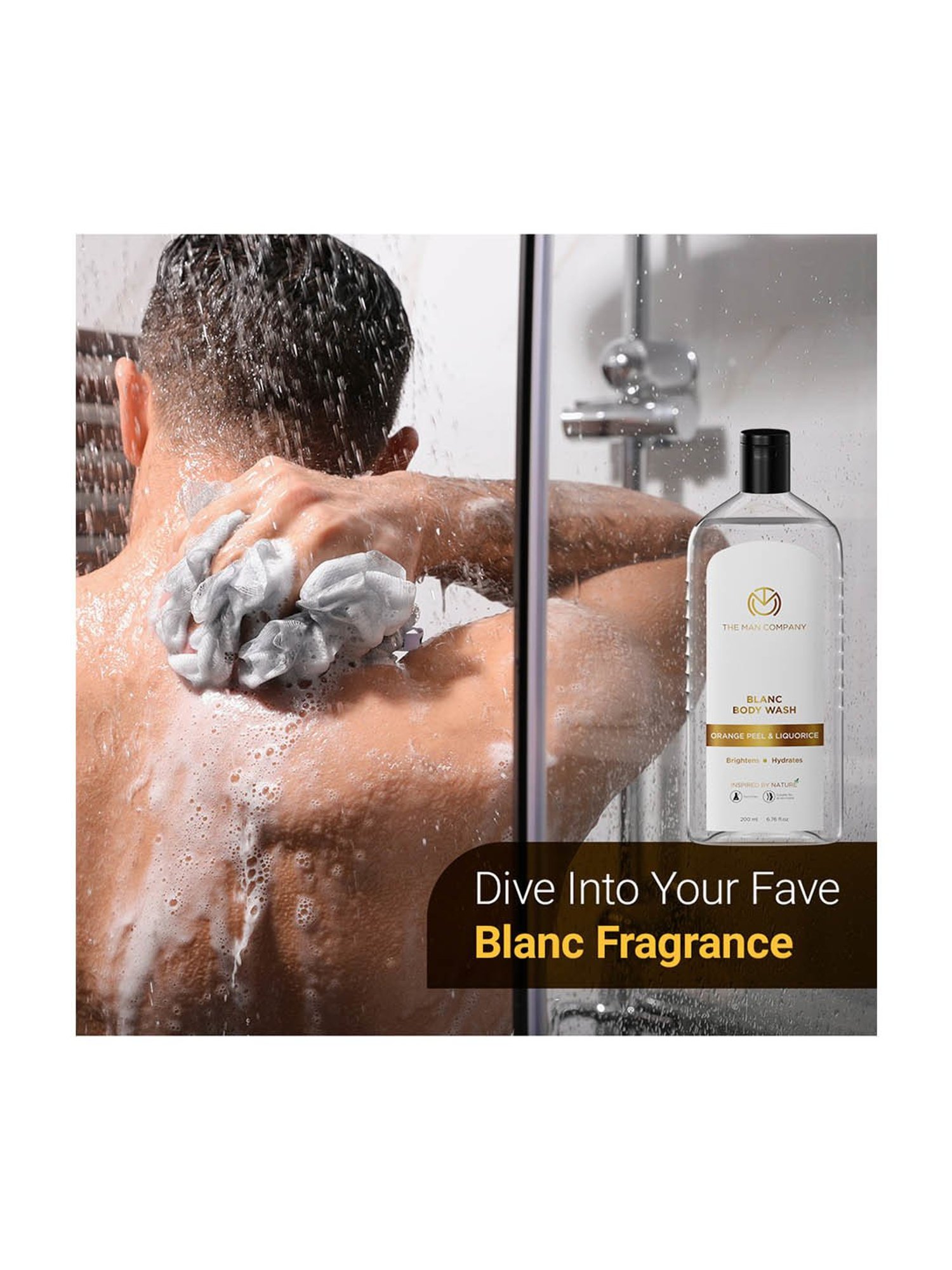 The Man Company Blanc Perfumed Body Wash for Men - 200 ml