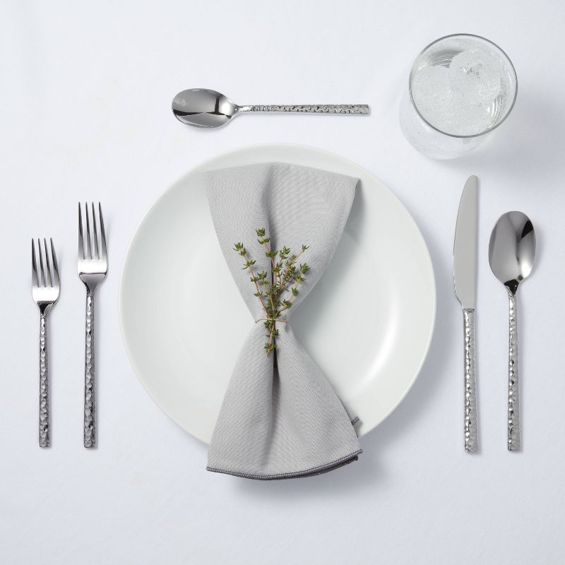 41pc Stainless Steel Zehira Frost Silverware Set - Cambridge Silversmiths