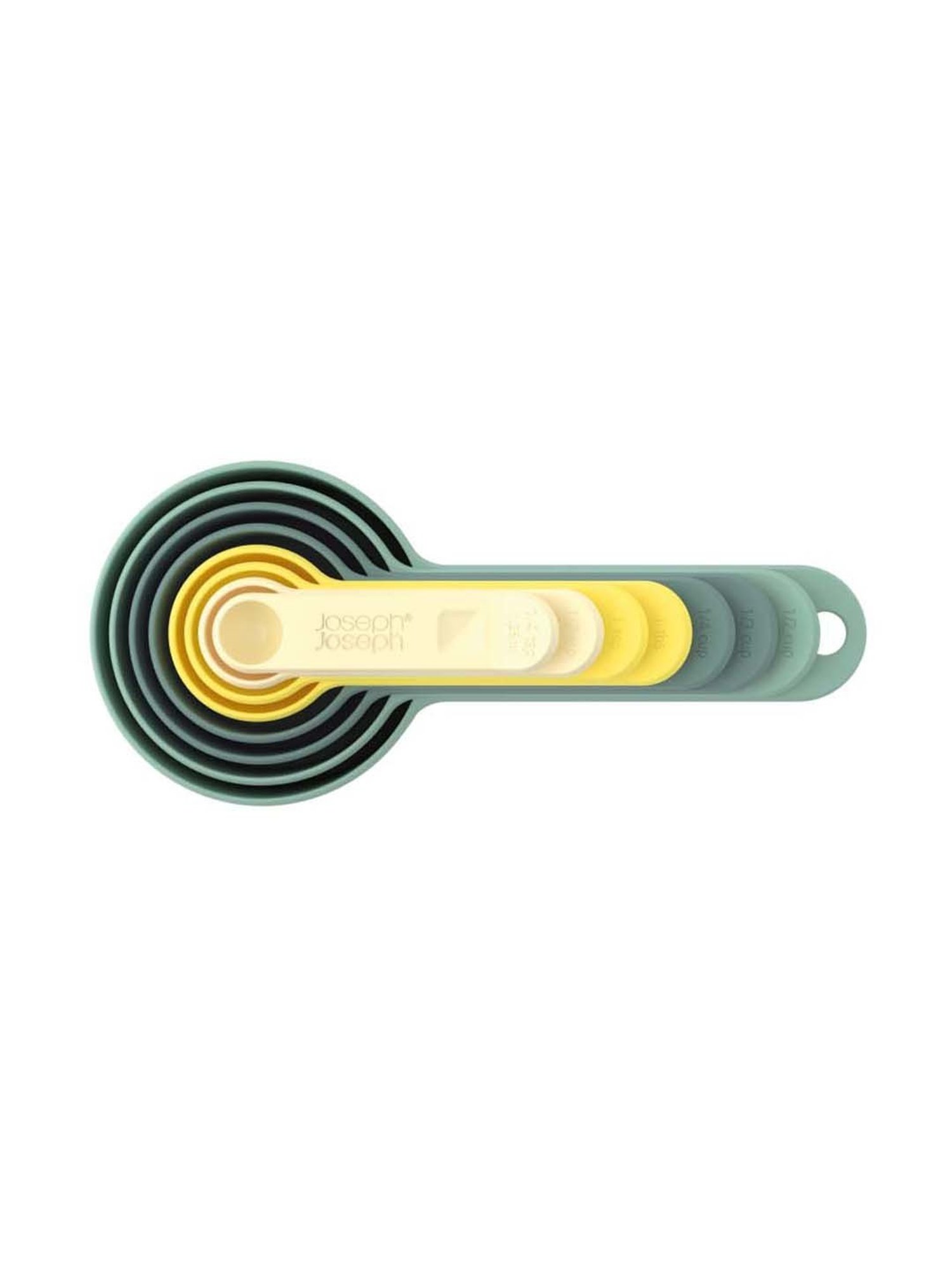 Joseph Joseph Teal Blue & Yellow Plastic Measuring Spoon - Set of 8