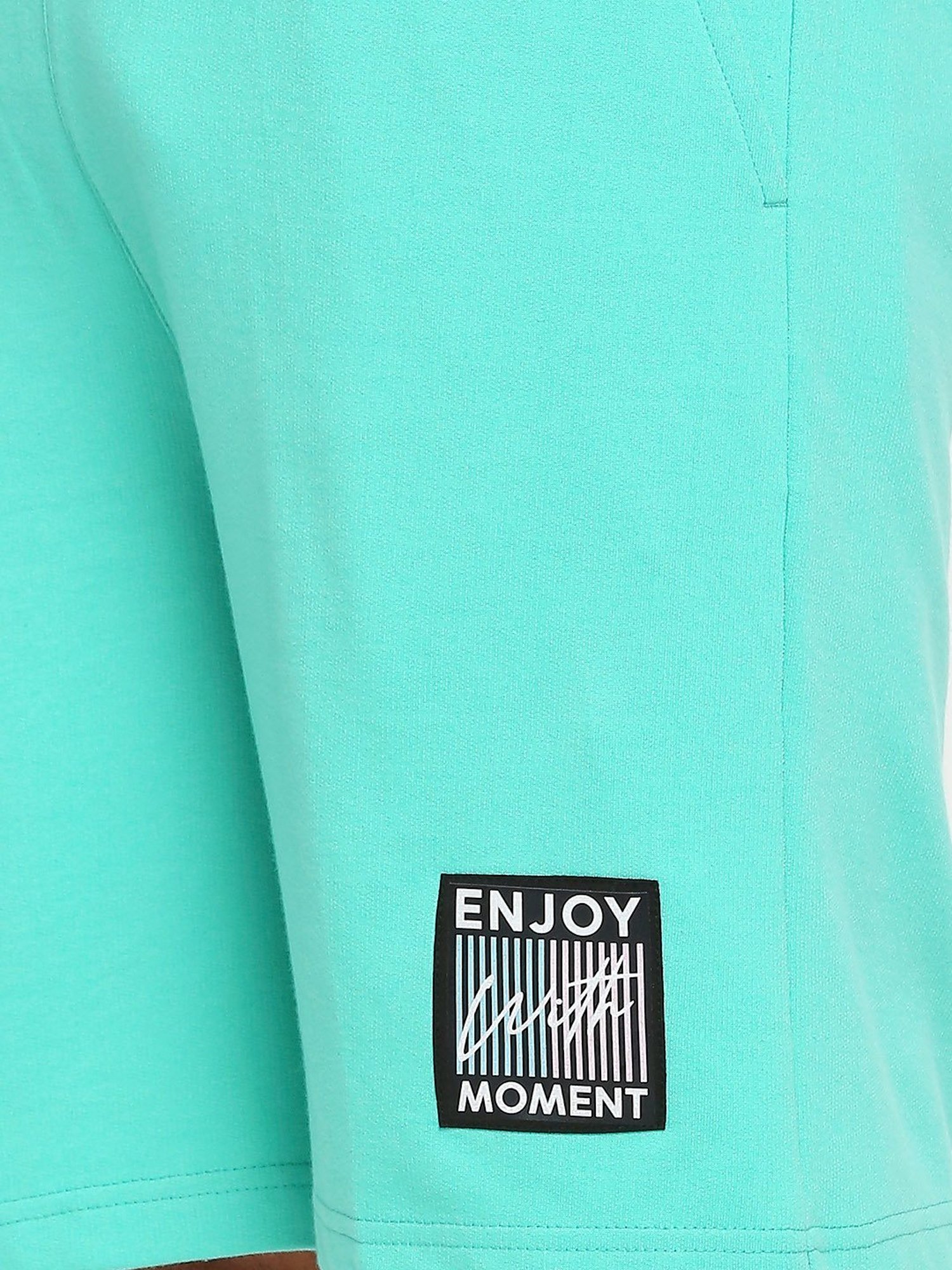 Fitz Turquoise Slim Fit Shorts