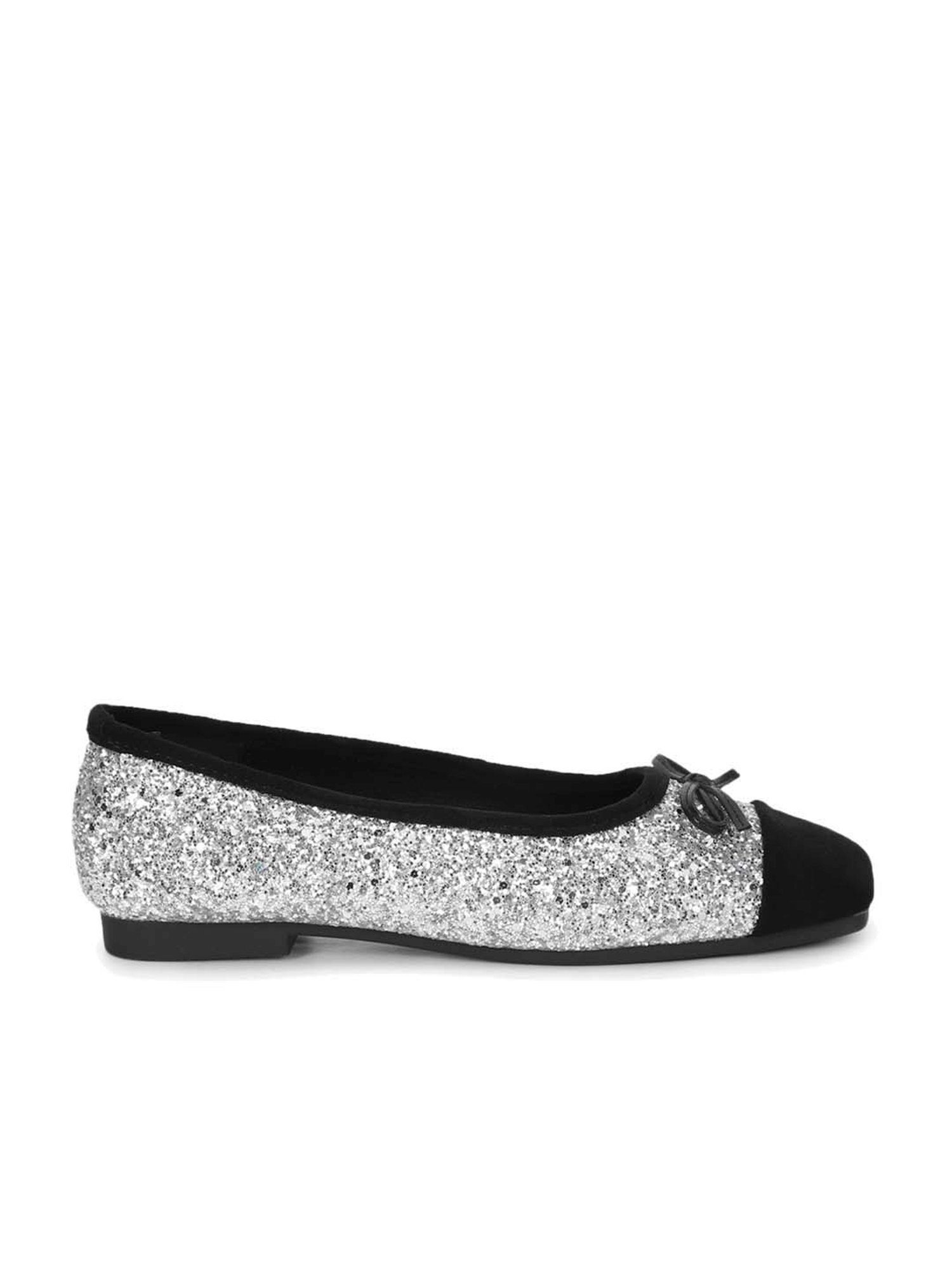 Truffle Collection Women's Silver Flat Ballets