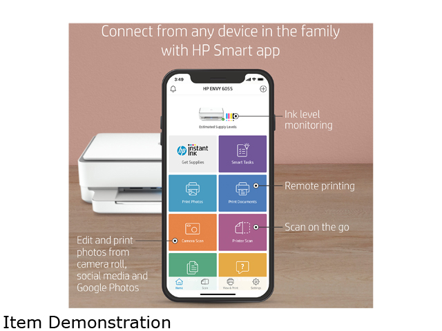 HP ENVY 6055e All-in-One Printer w/ 6 Months Free Ink through HP Plus