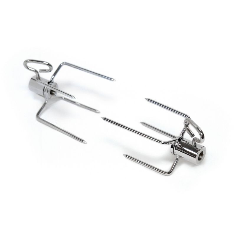 Broil King 2pk Rotisserie Heavy Duty Forks Chrome