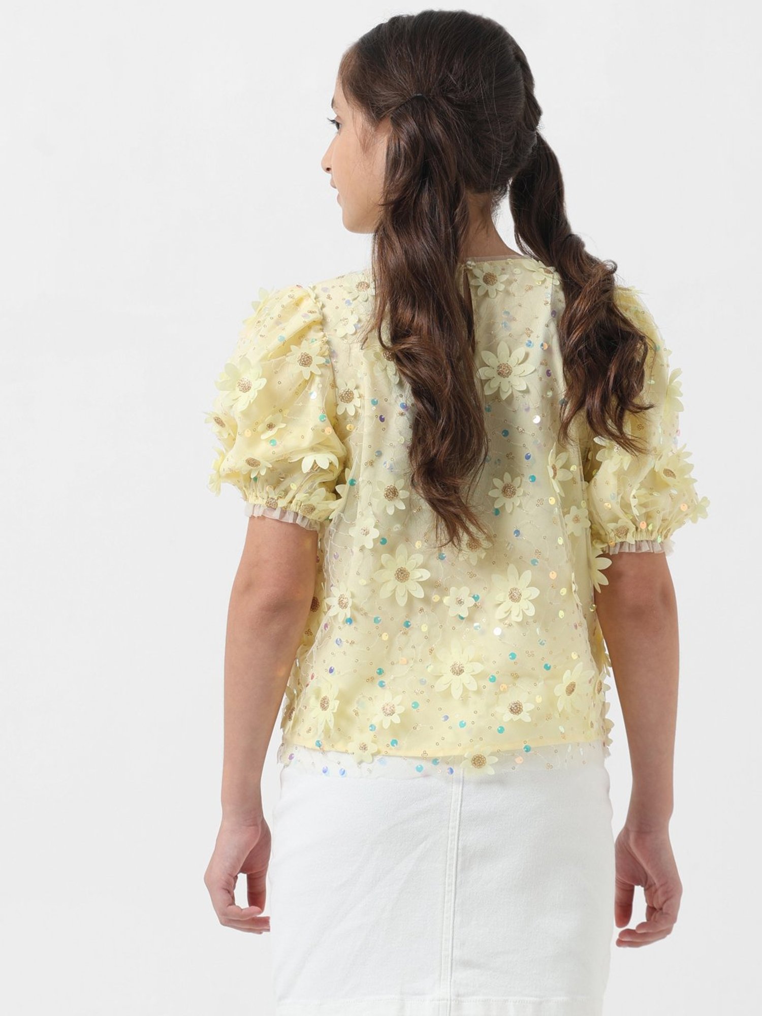 Tiny Girl Kids Pink Solid Top