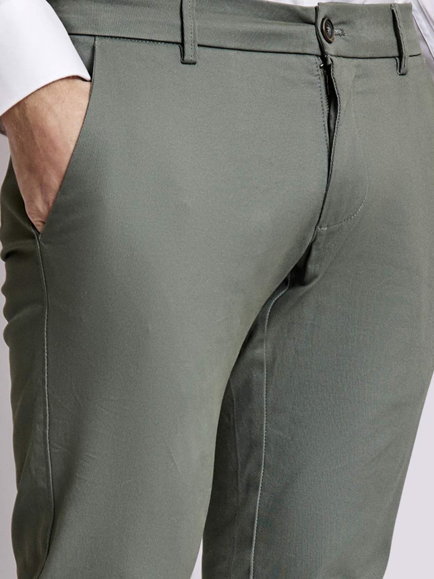 Bruun & Stengade Green Slim Fit Chinos