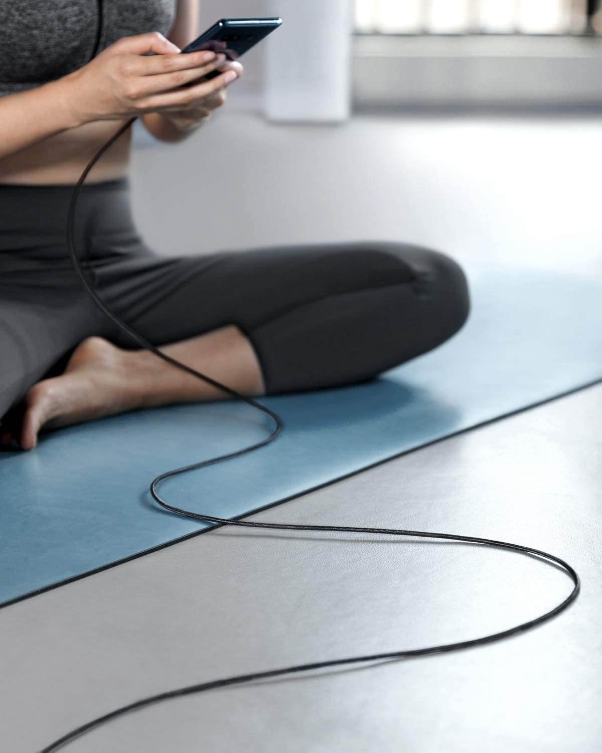 USB C Cable Anker [2-Pack 6 ft] Type C Charger Premium Nylon USB Cable  USB A to Type C Charging Cable Fast Charge for Samsung Galaxy S10 S10+ / Note 8 LG V20 and Other USB C Charger (Black)