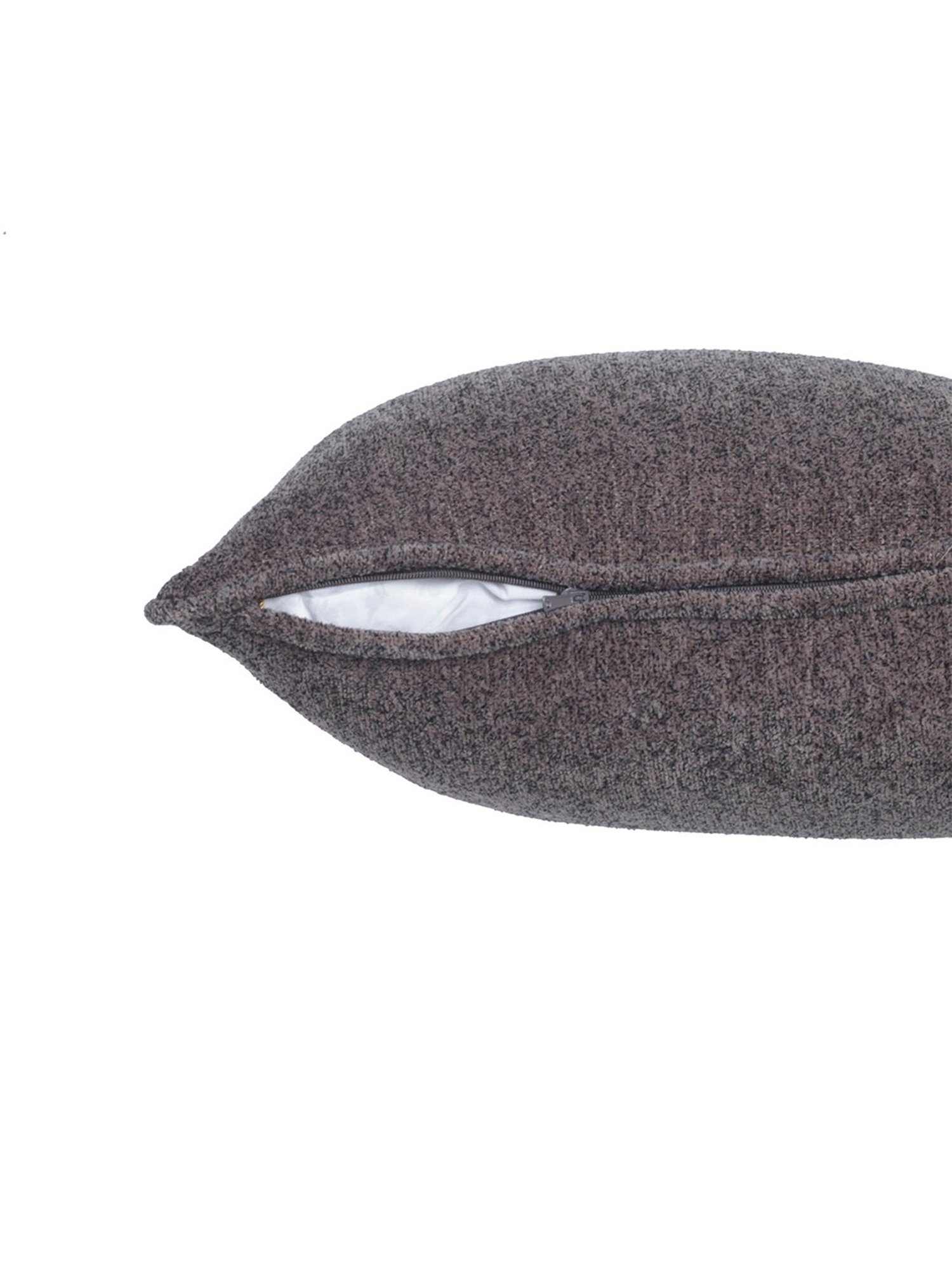 Maspar Colorart Charlotte Solid Grey 110 TC Cotton Blend Cushion Cover