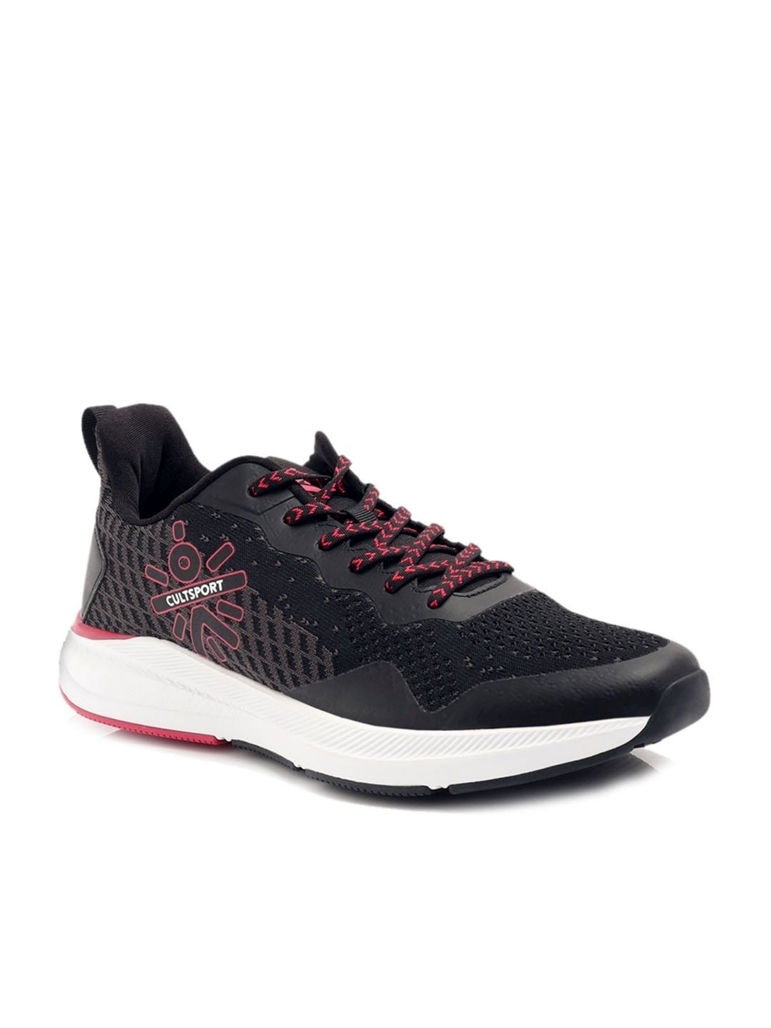 Cultsport Men's Hustle Black Running Shoes