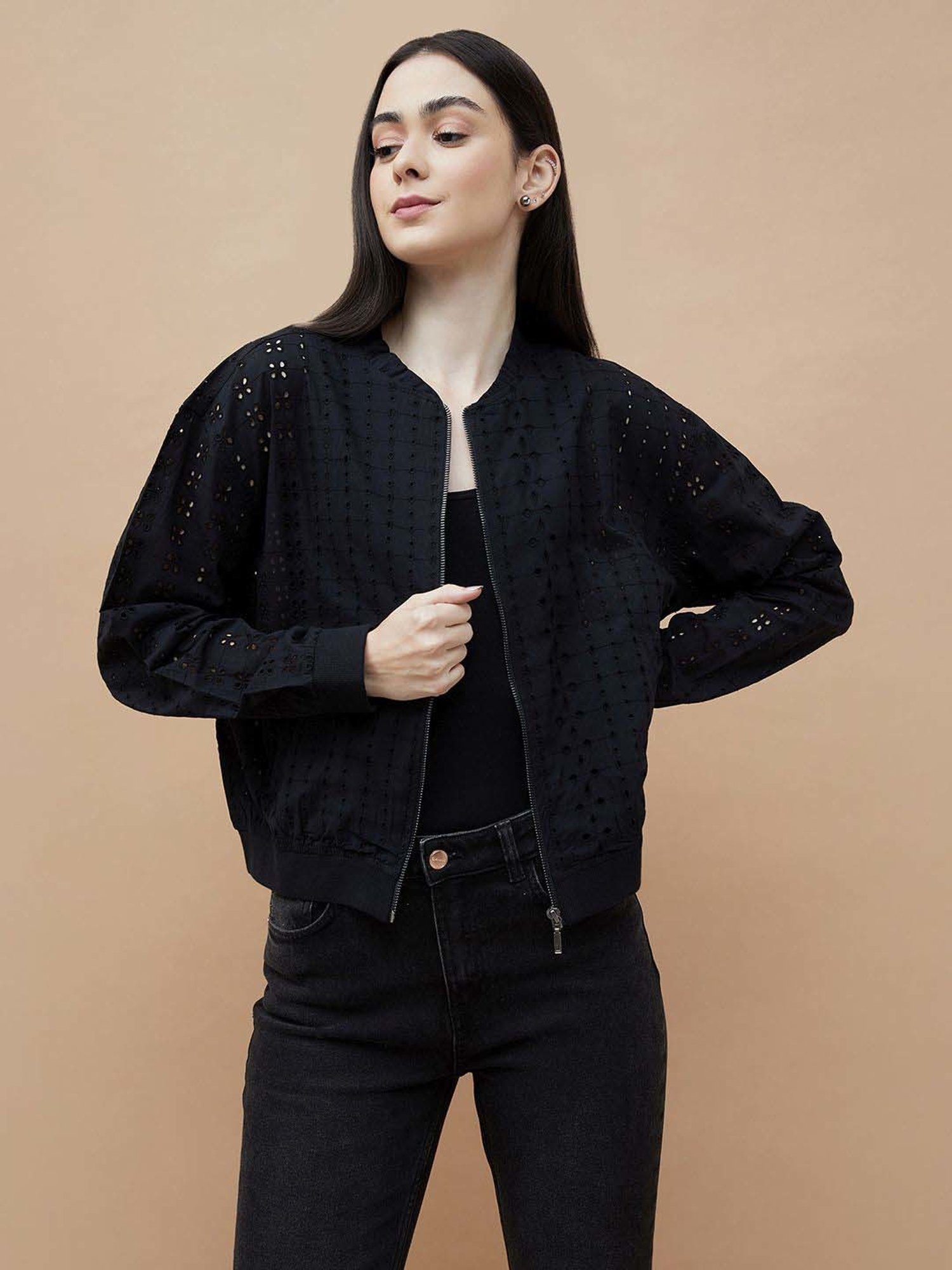 Fame Forever by Lifestyle Black Cut Work Jacket