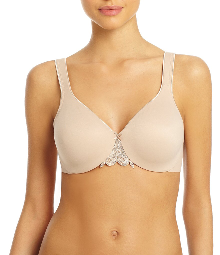 Modern Movement Hidden Comfort Lace Center Minimizer Bra
