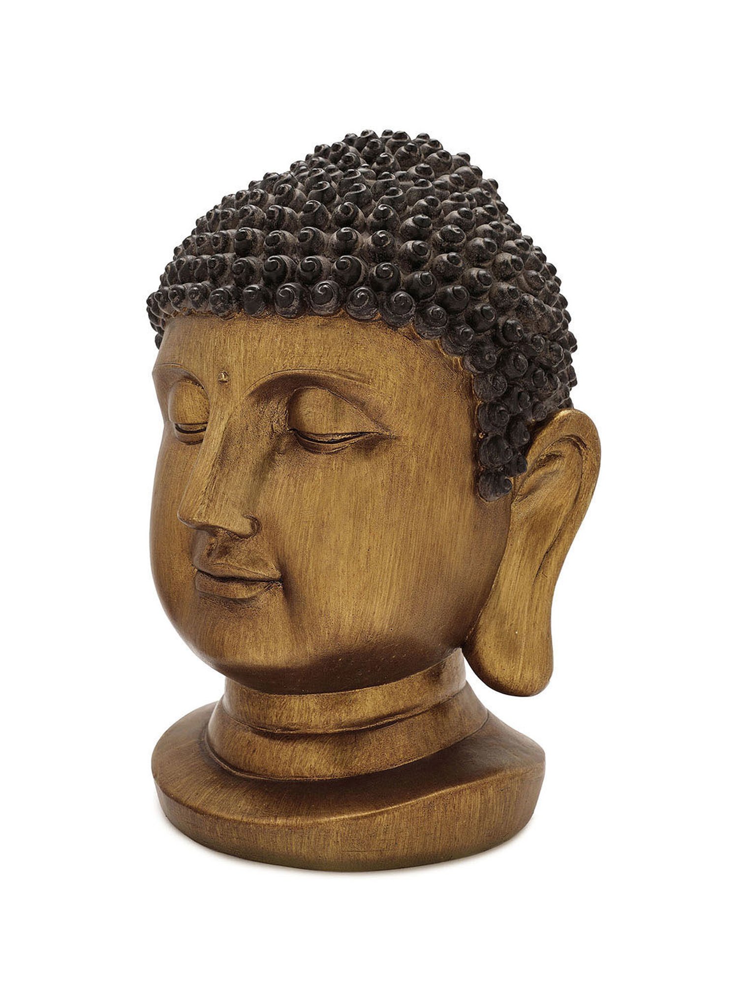 Pure Home and Living Gold Polyresin Textured Sculptures and Figurines