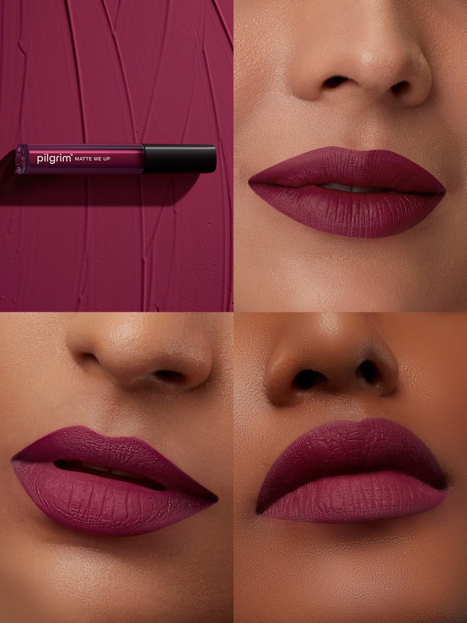 PILGRIM Matte Me Up Liquid Lipstick 05 Wine Spill - 3 ml