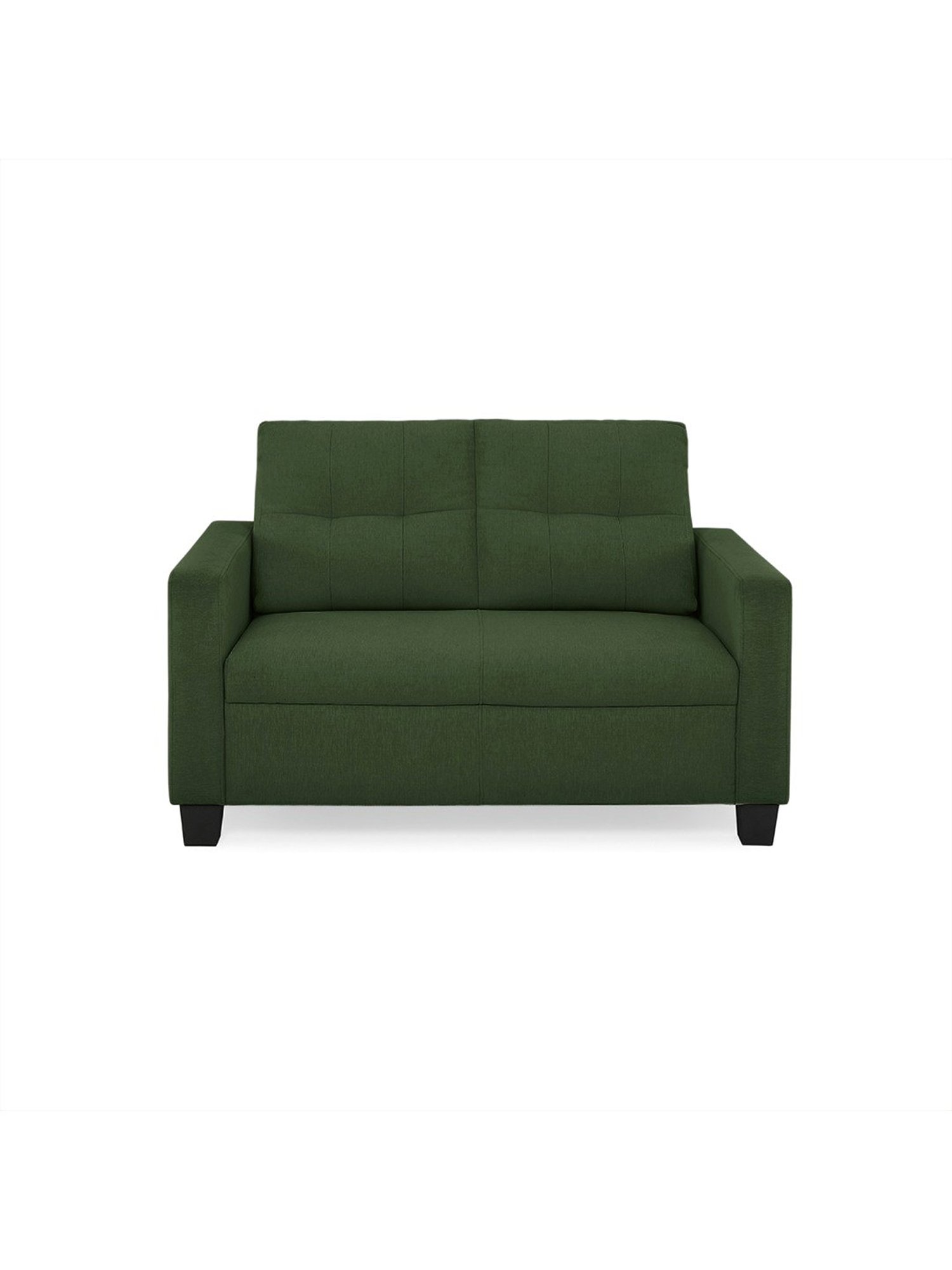Duroflex Ease Sap Green Neem Wood 2 Seater Sofa