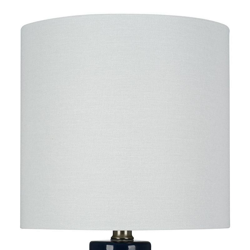 20" Textured Ceramic Table Lamp (Includes LED Light Bulb) Blue - Cresswell Lighting