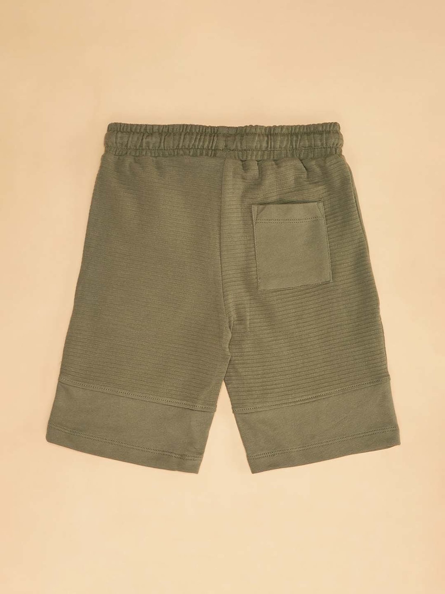 Pantaloons Junior Kids Epsom Green Cotton Printed Shorts