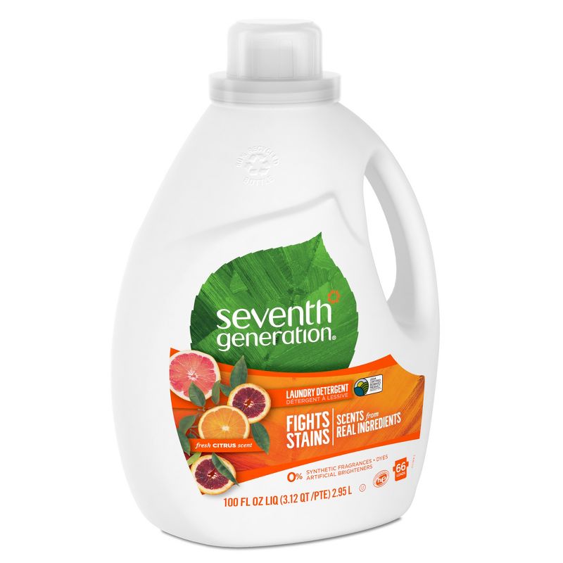 Seventh Generation Natural Laundry Detergent Fresh Citrus - 100 fl oz