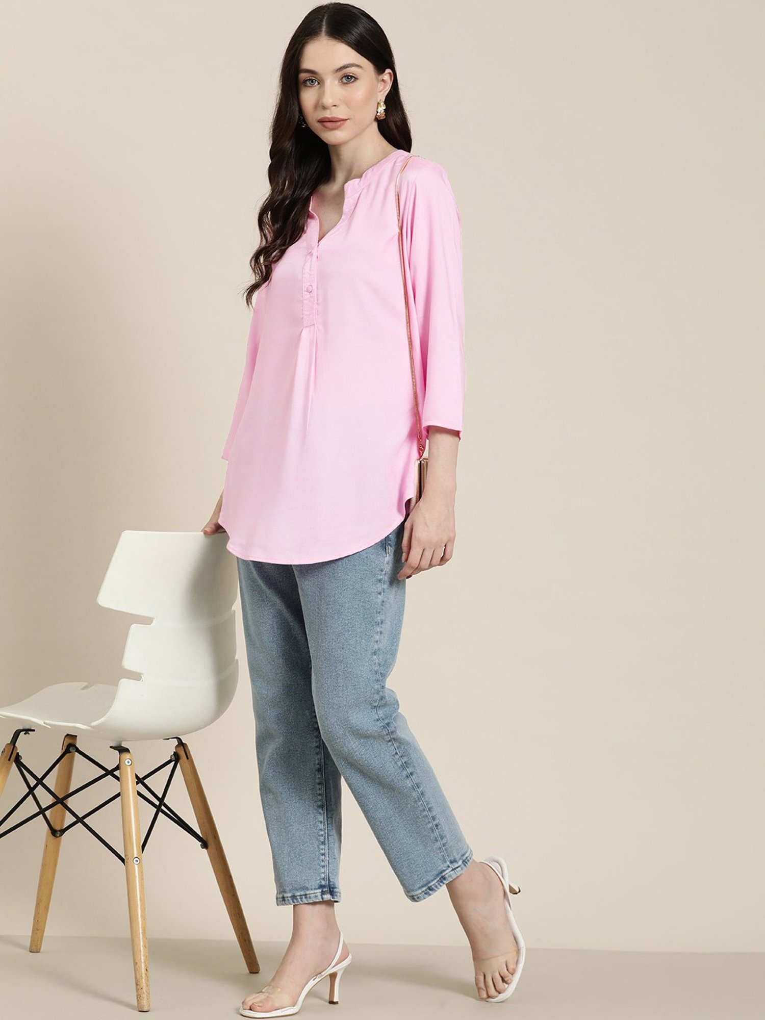 Qurvii Pink Top