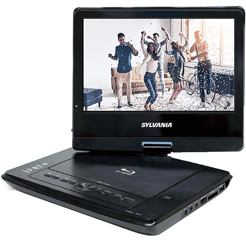 10&rdquo; Portable Blu-ray Player with Swivel Screen - Black- SDVD1079