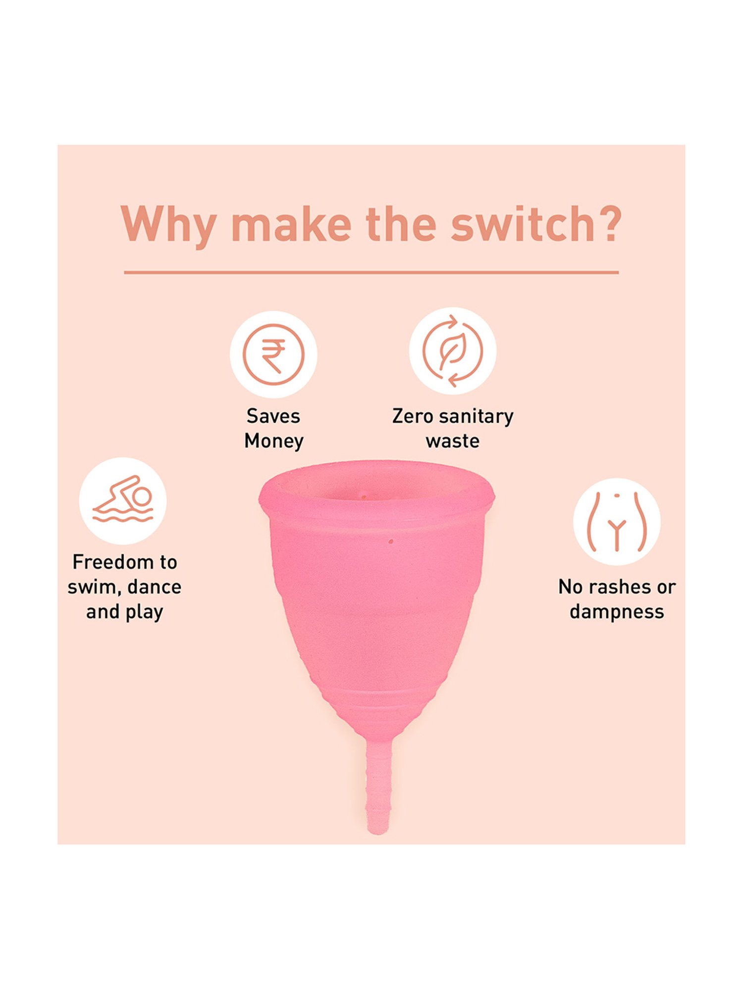Namyaa Ultra Soft Medium Reusable Menstrual Cup - 50 gm
