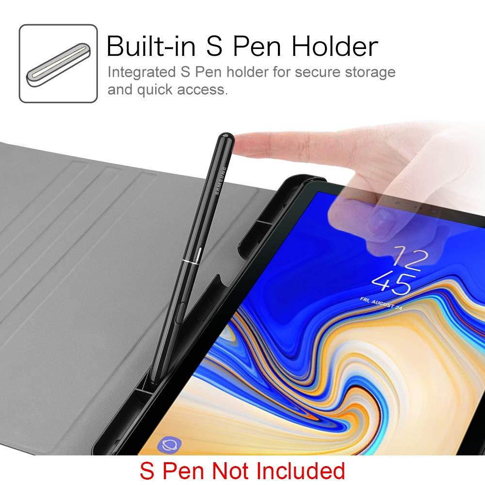 Fintie Keyboard Case for Samsung Galaxy Tab S4 10.5 2018 Model SM-T830/T835/T837, Slim Shell Lightweight Stand Cover with Detachable Wireless Bluetooth Keyboard, Black