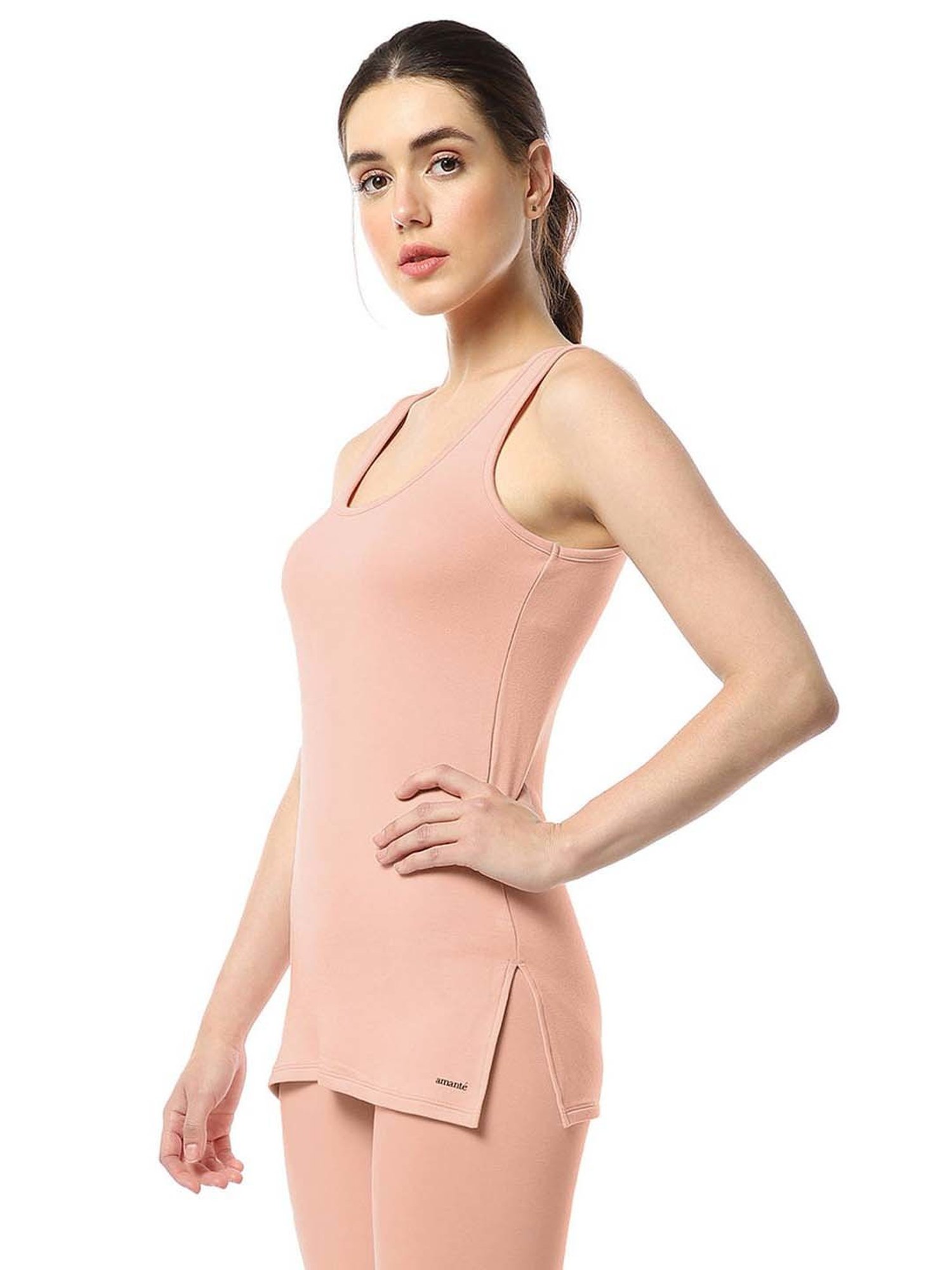 Amante Pink Plain Camisole