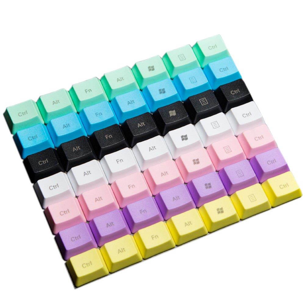 OLizee 14 PBT Keycaps for OEM Mechanical Keyboard(Pink,Side Carve)
