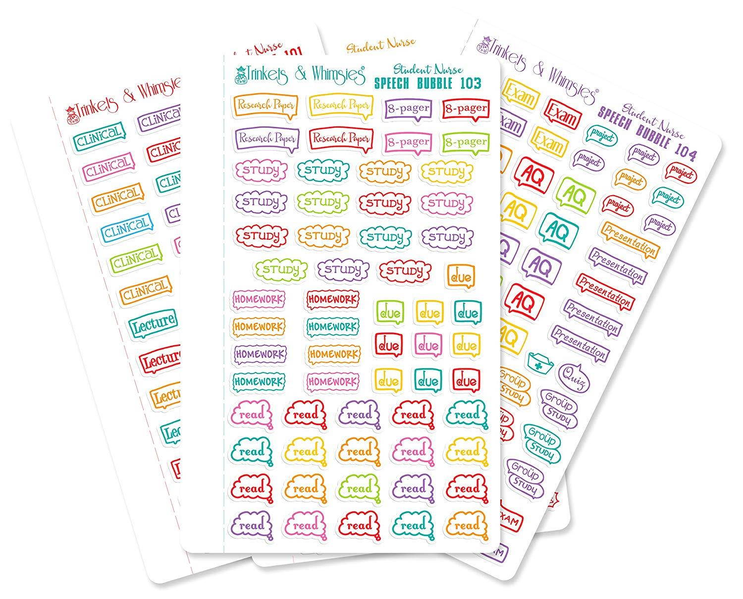 Student Nurse | Future RN | Nursing School Stickers (Multicolor_Glossy)