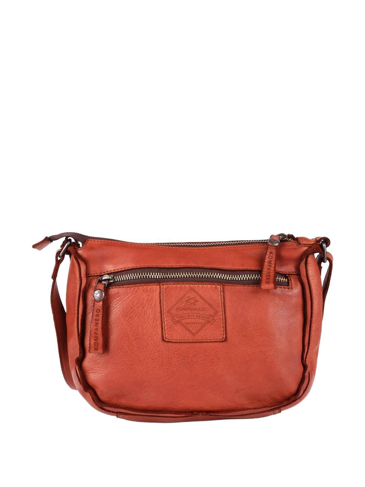 KOMPANERO Athena Tan Solid Sling Handbag