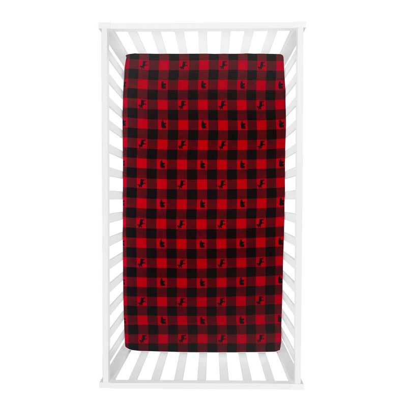 Sammy & Lou Lumberjack Microfiber Crib Sheet - 2pk