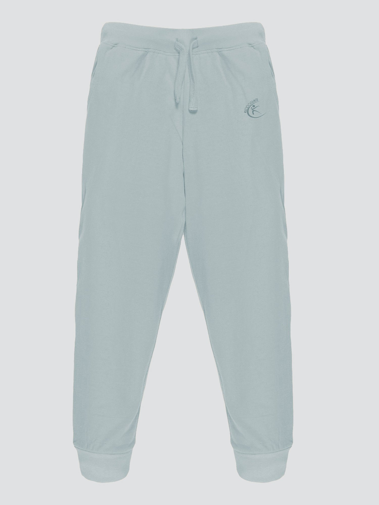 Kiddopanti Unisex Grey Solid Trackpants