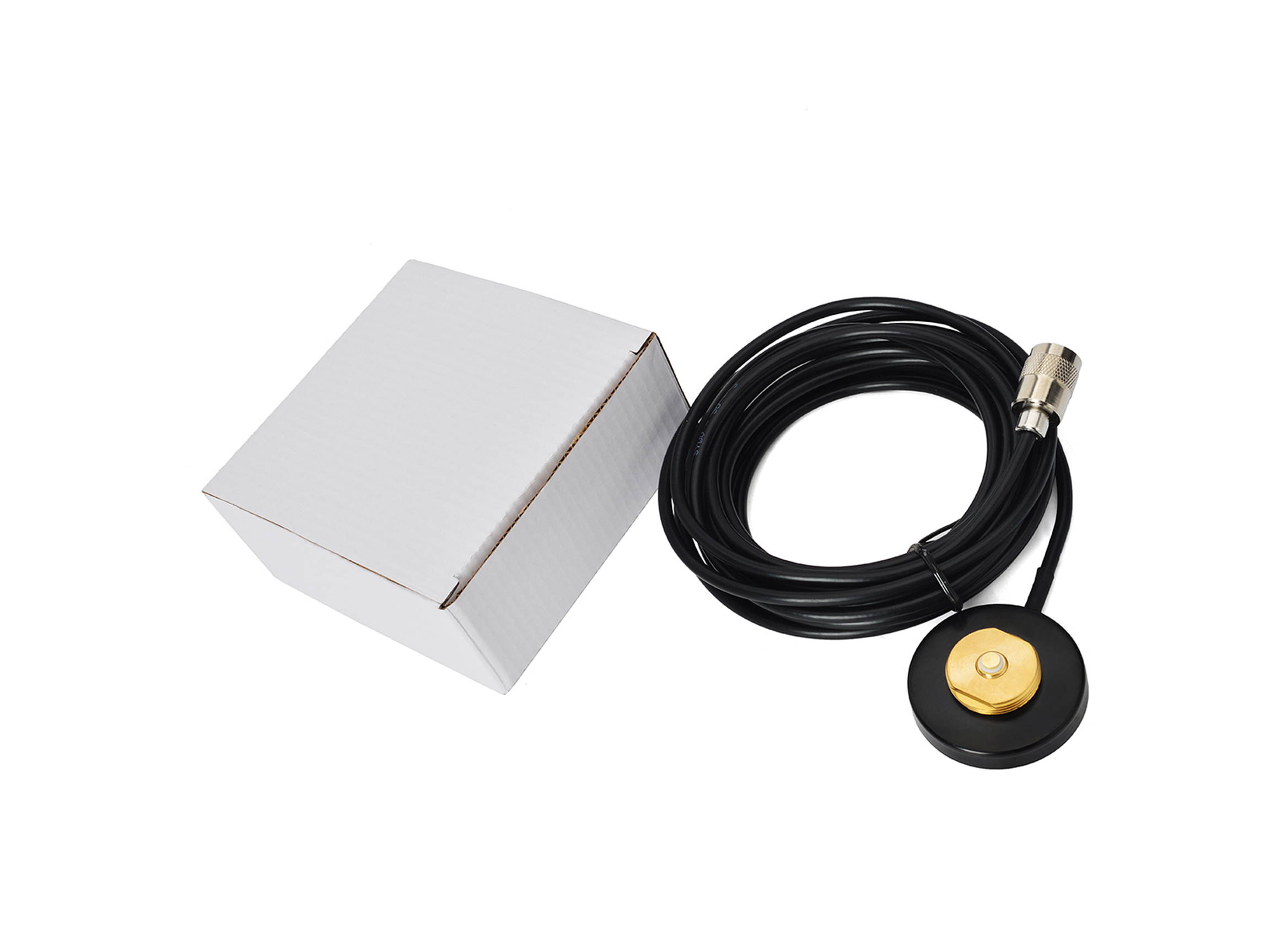 HYS NMO Mini Ham CB Radio Antenna Magnetic Mount Base 2.17''(55mm) with PL-259 Connector RG58 Coax Cable 16.4ft(5M) for Transceiver
