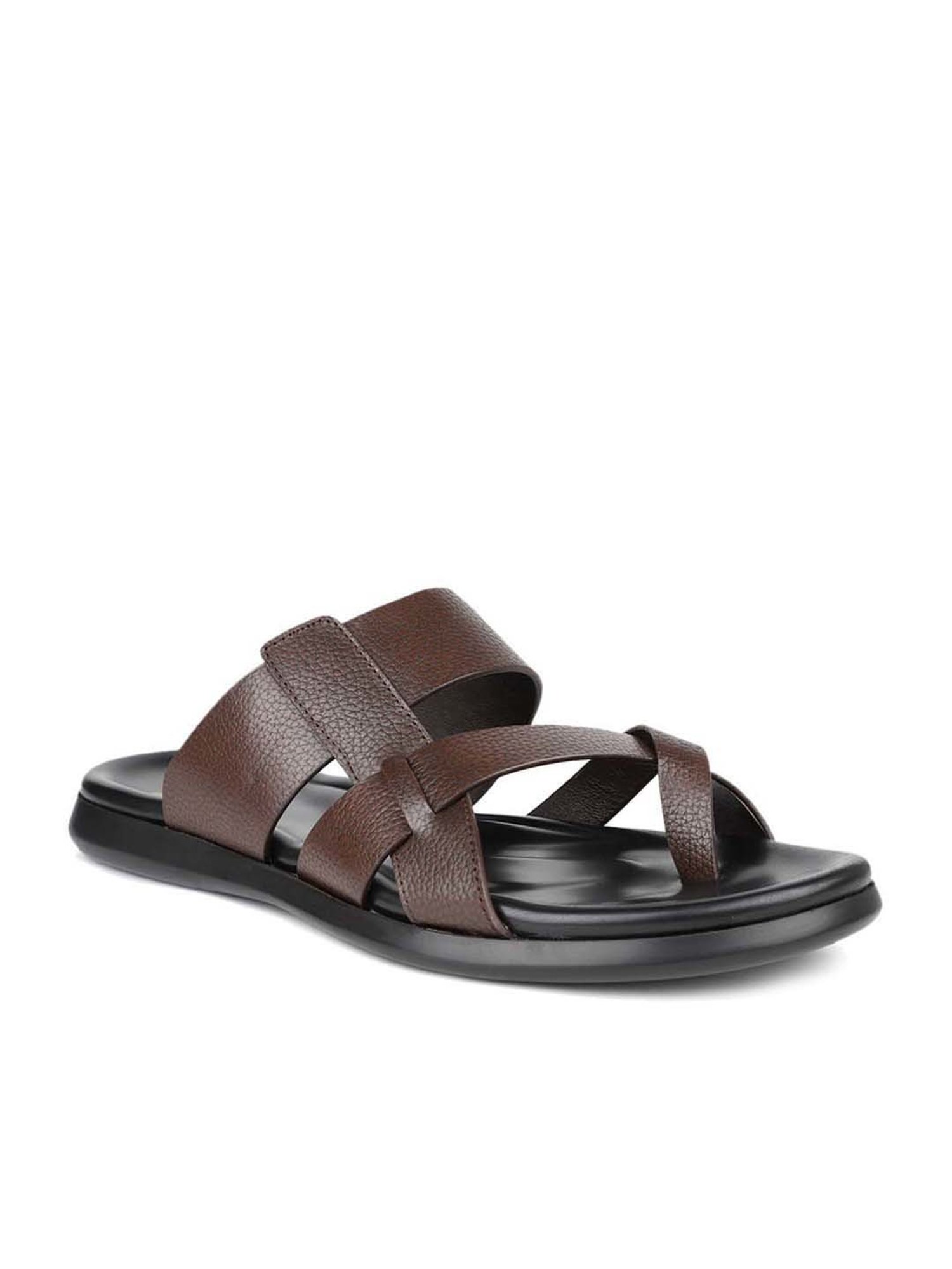 Atesber by Inc.5 Men's Brown Toe Ring Sandals