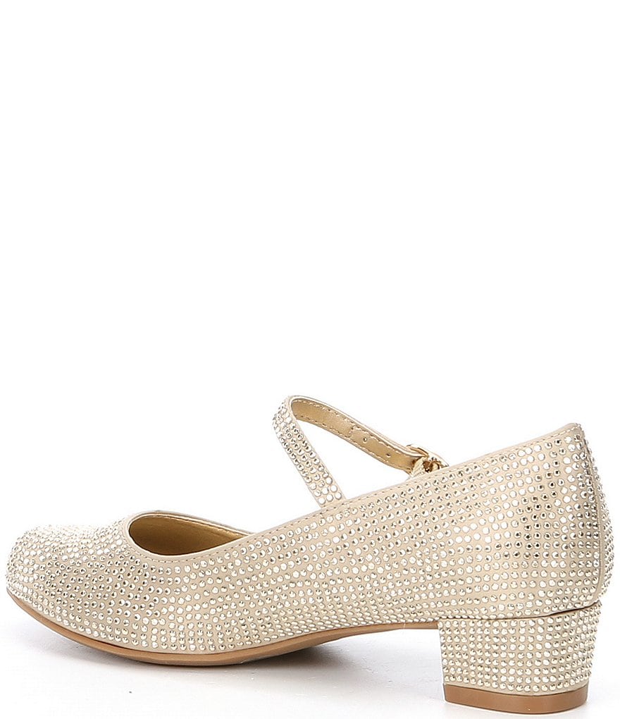 Copper Key Girls' Brilliance Satin Studded Mary Janes (Youth)