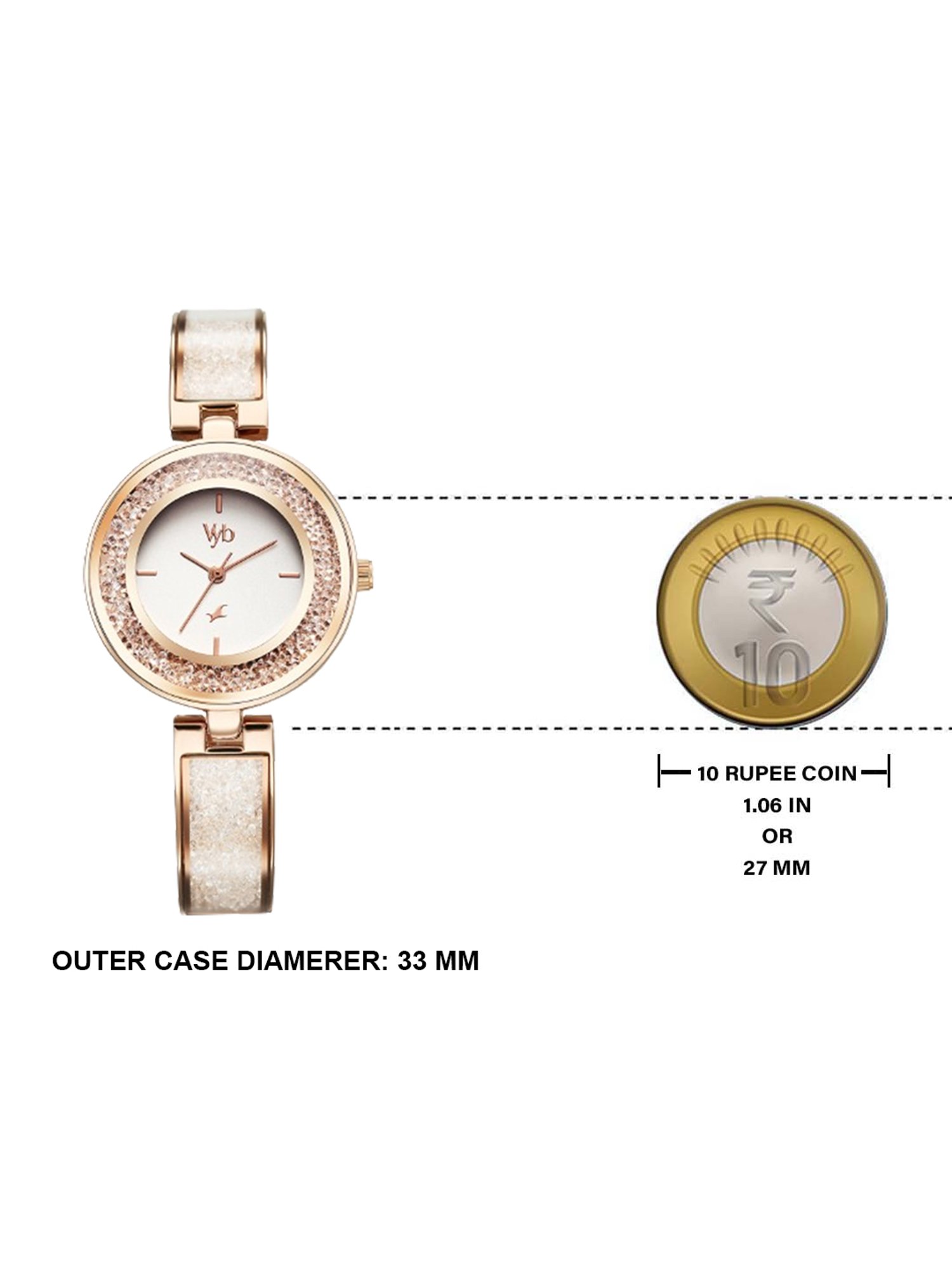 Fastrack Vyb 3.0 FV60053WM01W Analog Watch for Women