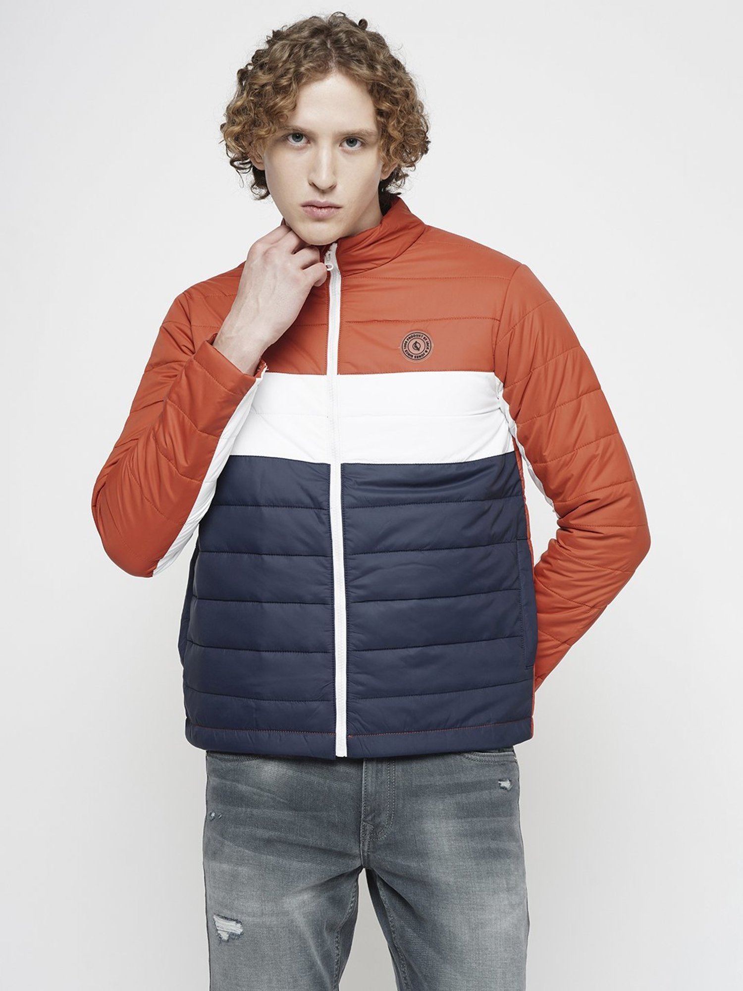 Hummel Grey Regular Fit Bomber Jacket