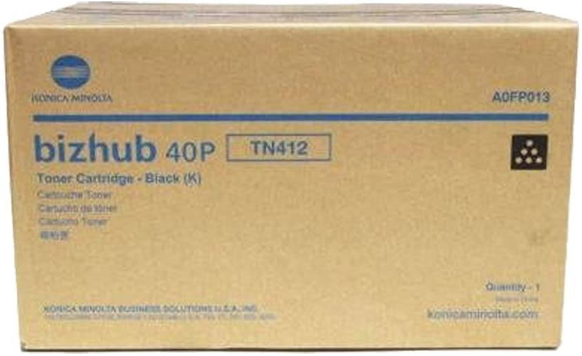 Konica Bizhub 40P TN412 High Yield Black Toner Yield 19,000