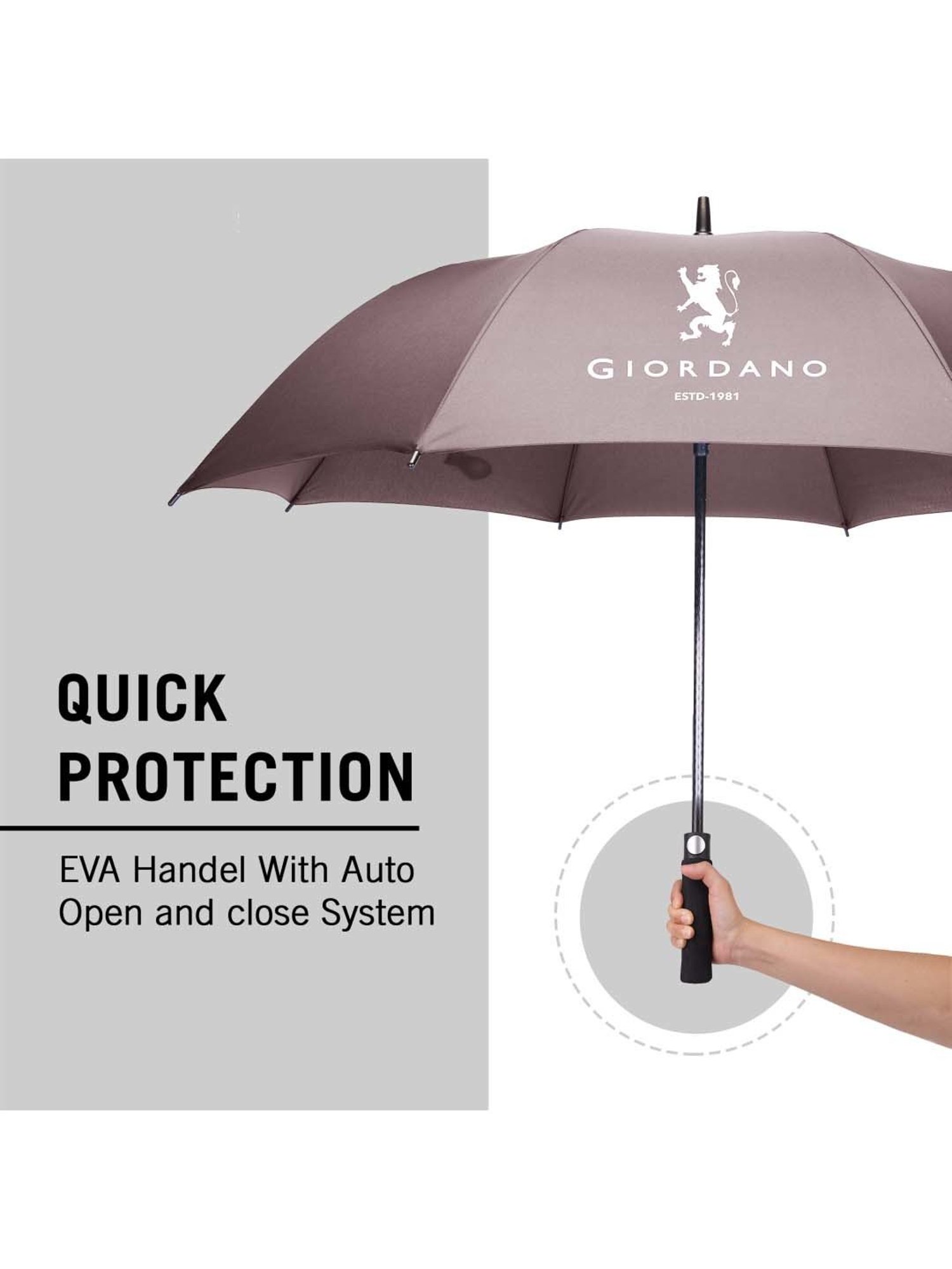 Giordano Grey Logo Umbrella