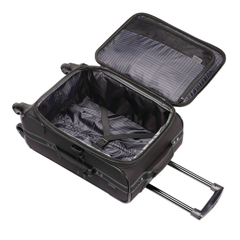American Tourister 22.5" Softside Carry On Spinner Suitcase - Black