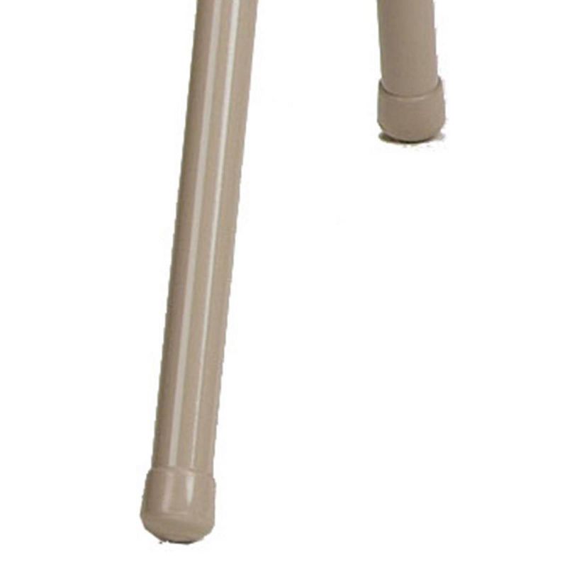 4pc Deluxe Fabric Padded Folding Chairs Buff Frame and Sand Fabric - Sudden Comfort