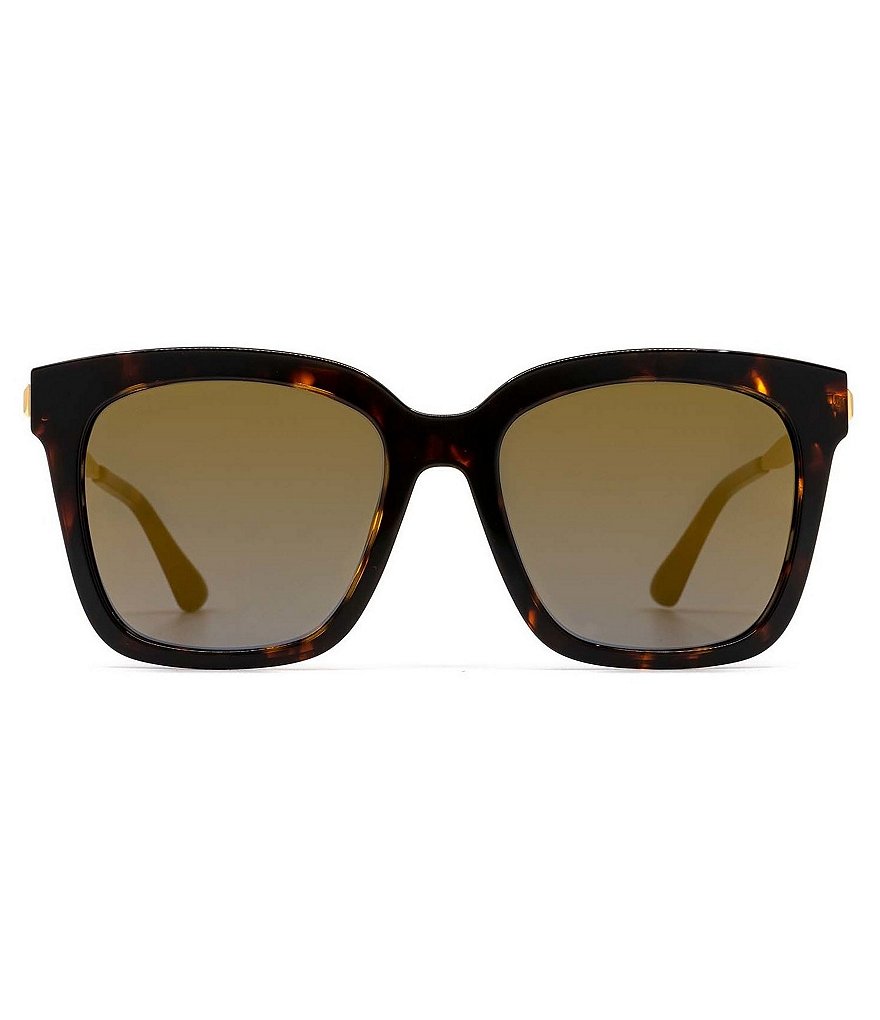 DIFF Eyewear Bella Leopard Polarized Sunglasses