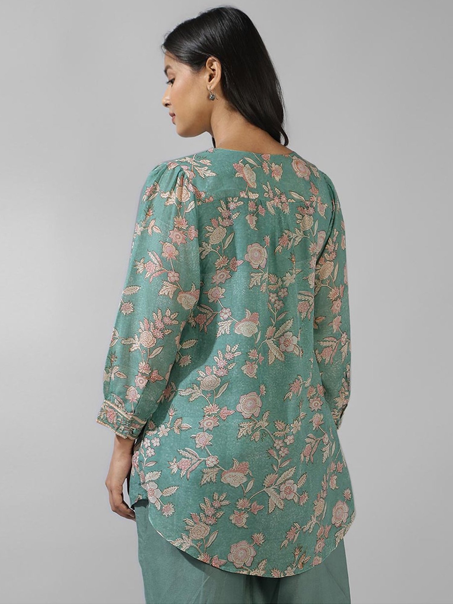 Fabindia Green Printed Tunic