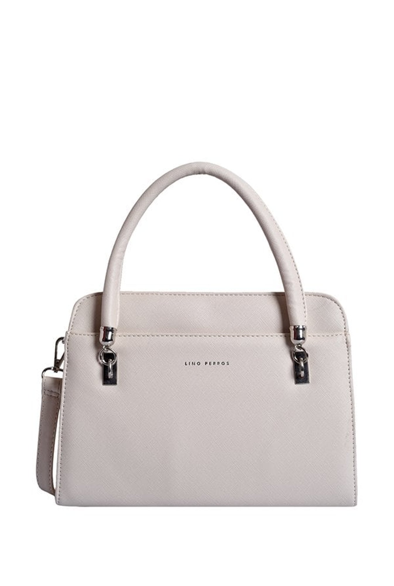 Lino Perros Off-White Solid Handbag