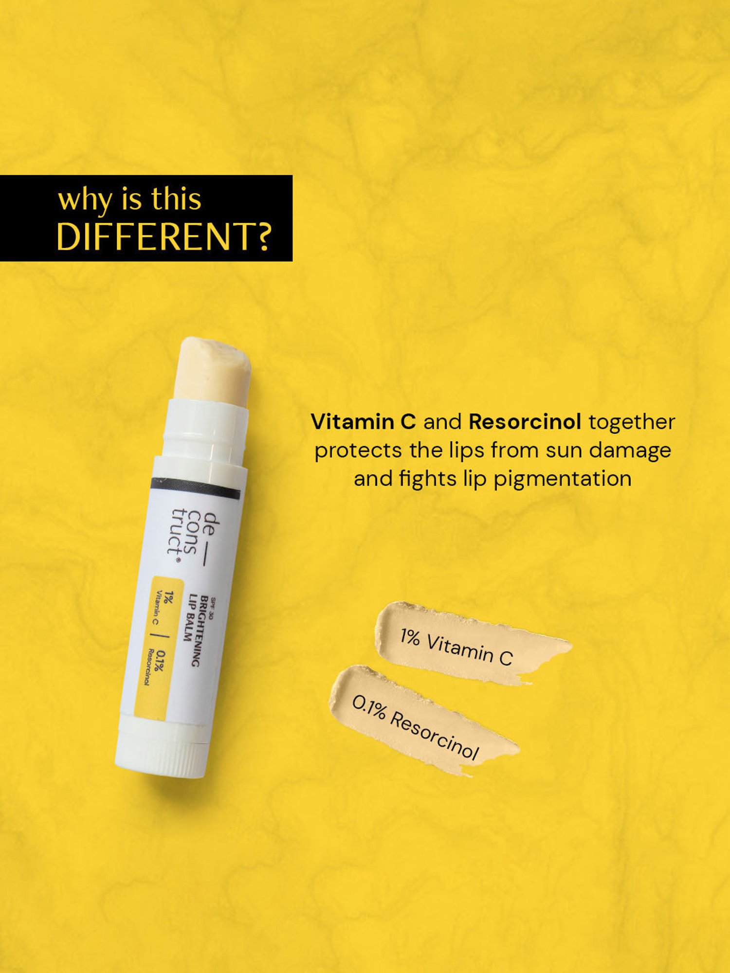 Deconstruct Brightening Lip Balm - 4 gm