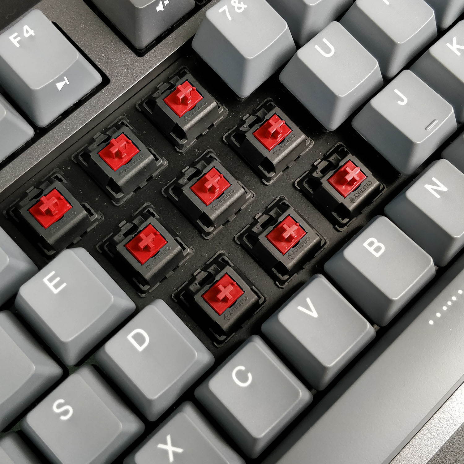 Durgod Taurus K320 TKL Mechanical Gaming Wired Keyboard with Cherry Red 87 Keys NKRO Double Shot PBT USB C Interface - Space Grey