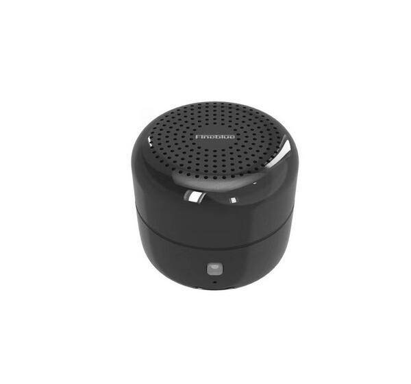 FineBlue MK-18 Mini Speaker Metal Bluetooth Speaker Mega Bass Ture Wireless Stereo Music Portable Loudspeaker Waterpoof (Black)